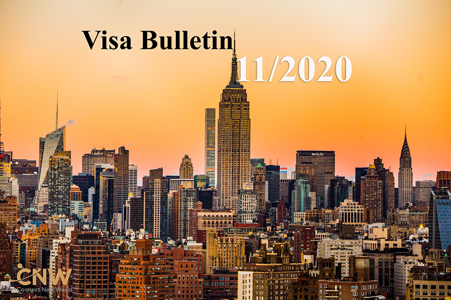 Visa bulletin, bản tin thị thực Mỹ tháng 11/2020