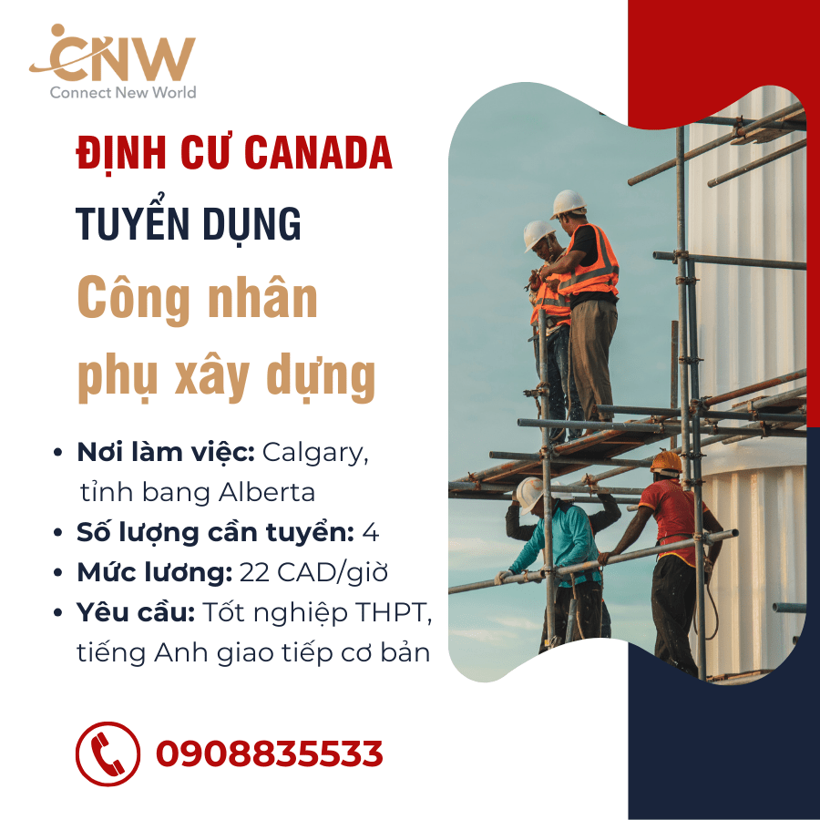 cong viec Canada khong tieng Anh